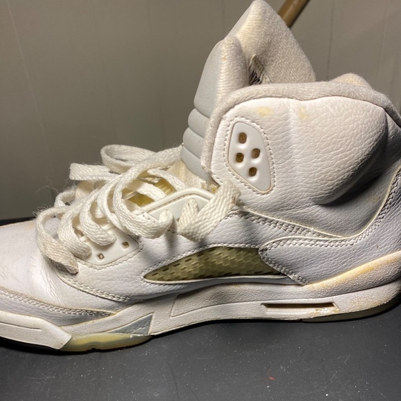 Air Jordan 5 Retro metallic whitesize 6.5 Y - Picture 2 of 4